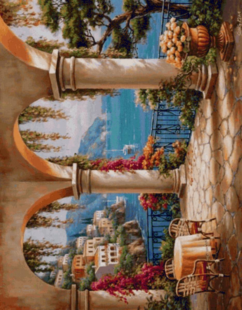 СУНГ КИМ. ТЕРАССА С ВИДОМ НА МОРЕ - здания, помещения - предпросмотр