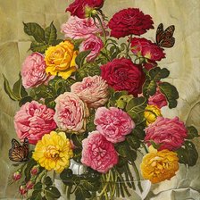 Схема вышивки «Boque de rosas.»