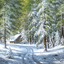 Paisagem. de inverno.