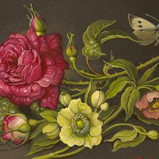 Схема вышивки «Boque de flores.»