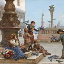 Схема вышивки «la plaza»