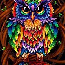 Схема вышивки «Сова»