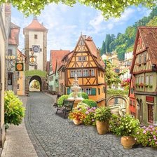 Схема вышивки «rotenburg-ciudad de cuento de hadas»