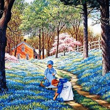 Схема вышивки «цветы»