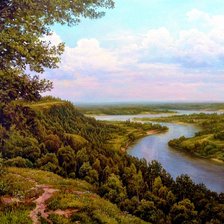 Схема вышивки «Родные просторы»