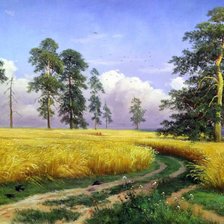 Схема вышивки «пшеничное поле»