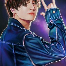 Схема вышивки «Bts»