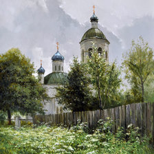 Схема вышивки «Милые сердцу уголки России. Алексей Аникин»