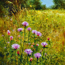 Схема вышивки «Луговые травы. Алексей Аникин»