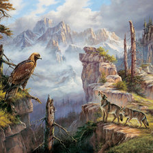 Схема вышивки «в горах»