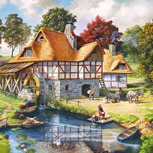 Схема вышивки «на мельницы»