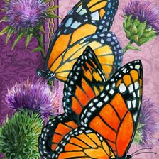 Схема вышивки «Borboleta.»