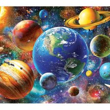 Схема вышивки «Космос»