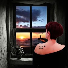 Схема вышивки «Mi ventana»