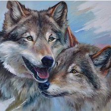 Схема вышивки «Happy Wolves2»