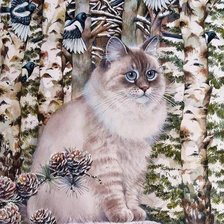 Схема вышивки «Gato.»