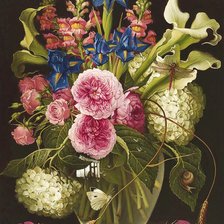 Схема вышивки «Boque de flores.»