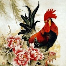 Схема вышивки «Петух»