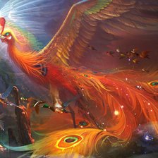 Схема вышивки «жар птица»