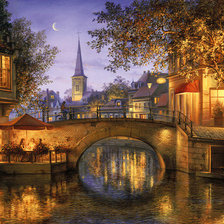 Схема вышивки «Вечер»