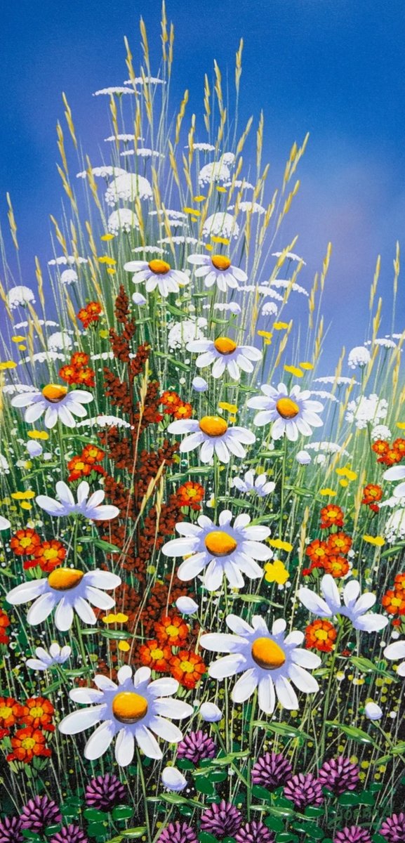 amarillos y blancos - flores - оригинал