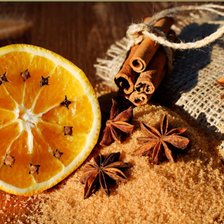 Схема вышивки «Кофе и лимон»