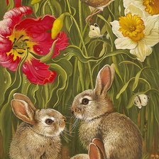 Схема вышивки «Coelhos.»