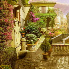 Схема вышивки «южный город схема№1»