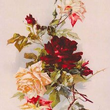 Схема вышивки «Розы»