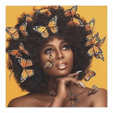 Схема вышивки «Девушка»