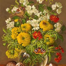 Схема вышивки «Boque de flores.»