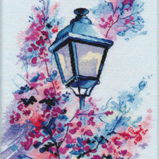 Схема вышивки «ФОНАРЬ НА БЕЛОМ»