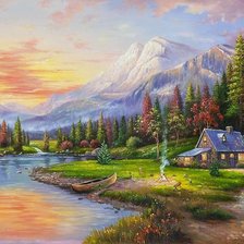 Схема вышивки «долина»