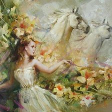 Схема вышивки «вальс цветов»