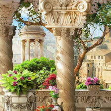 Схема вышивки «древние развалины. схема№1»