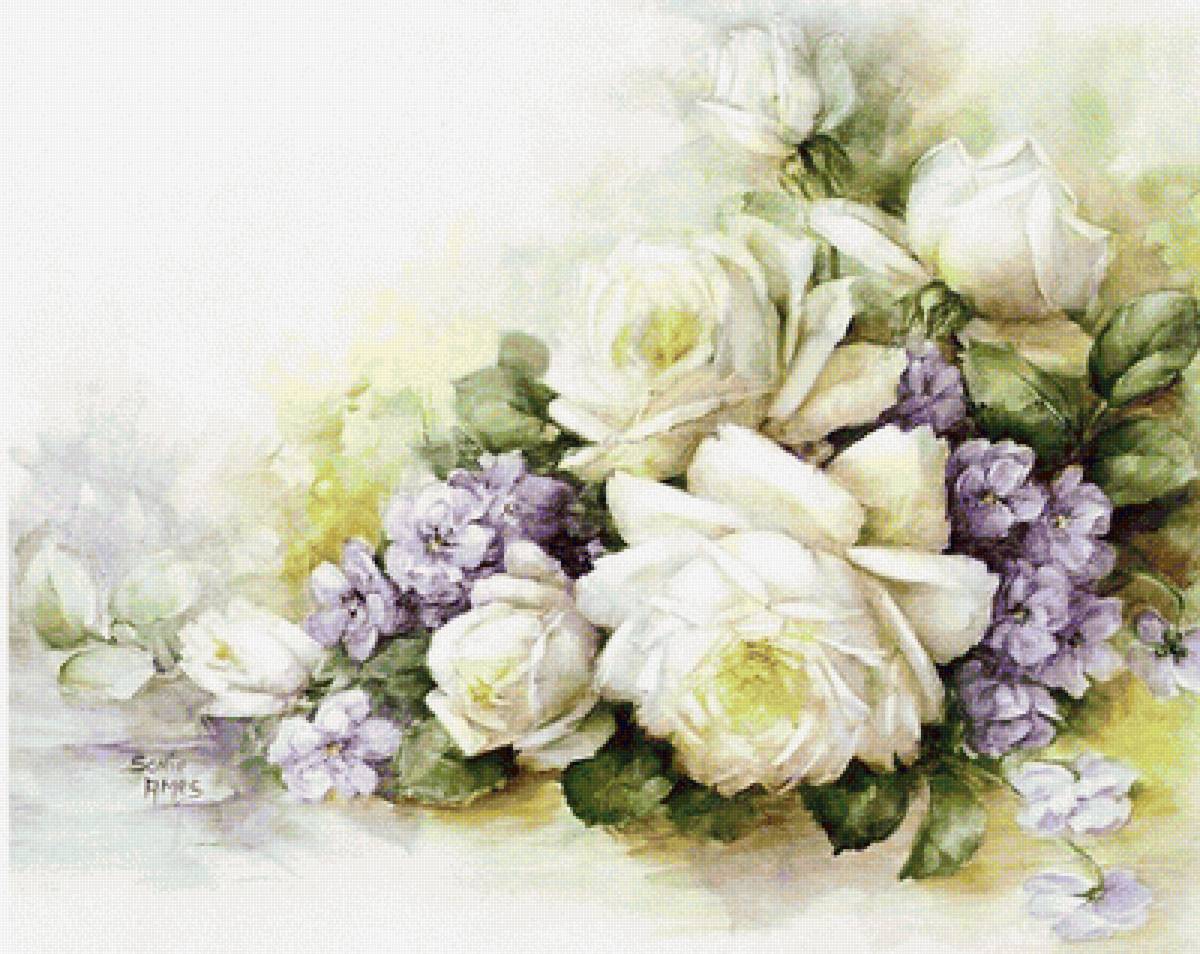 Розы - розы, цветы, акварель - предпросмотр