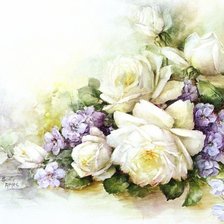 Схема вышивки «Розы»