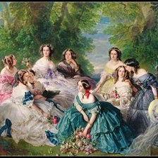 Схема вышивки «Amigas del pasado»