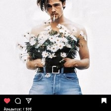 Схема вышивки «Брэд Питт»