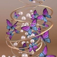 Схема вышивки «Бабочки»