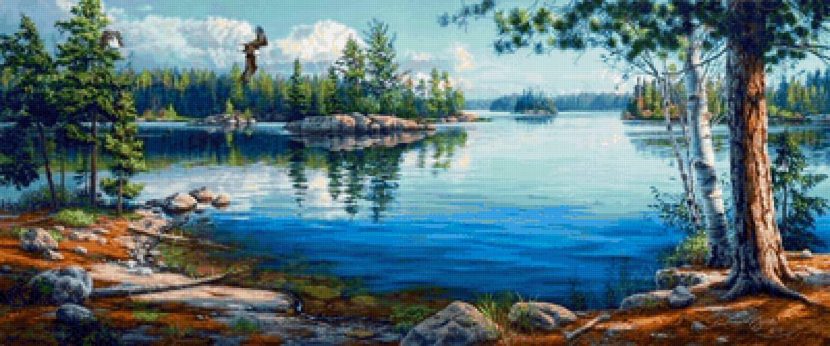 у озера - пейзажи - предпросмотр