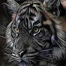 Схема вышивки «Тигр»