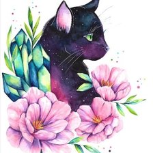 Схема вышивки «Космо котик»