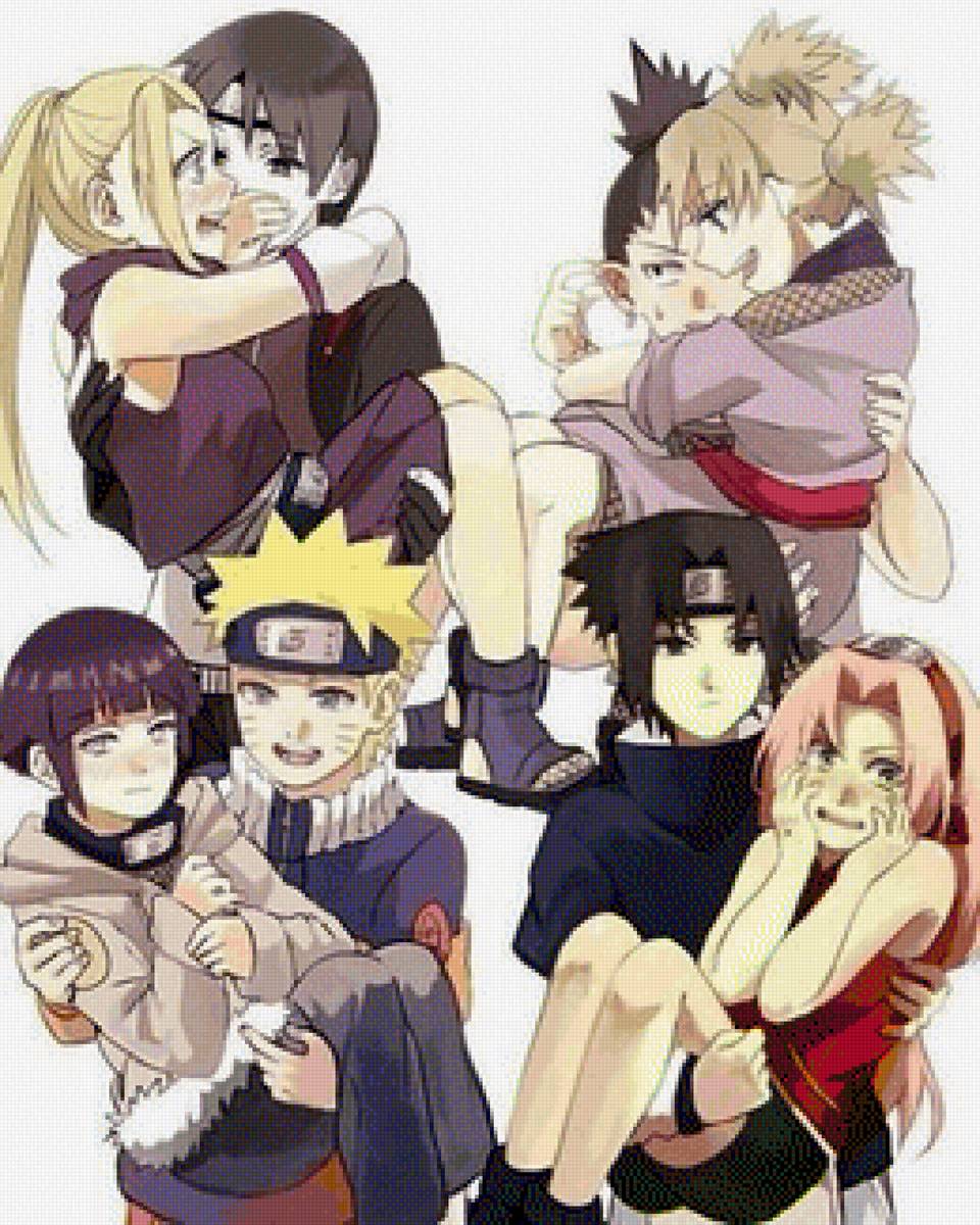 Пары в Наруто - саске и сакура, ино и сай, наруто и хината, шикамару и темари - предпросмотр