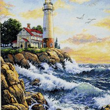 Схема вышивки «Маяк»