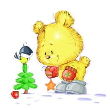 Схема вышивки «мишка...»