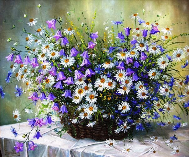 Полевые цветы - цветы, букет - оригинал