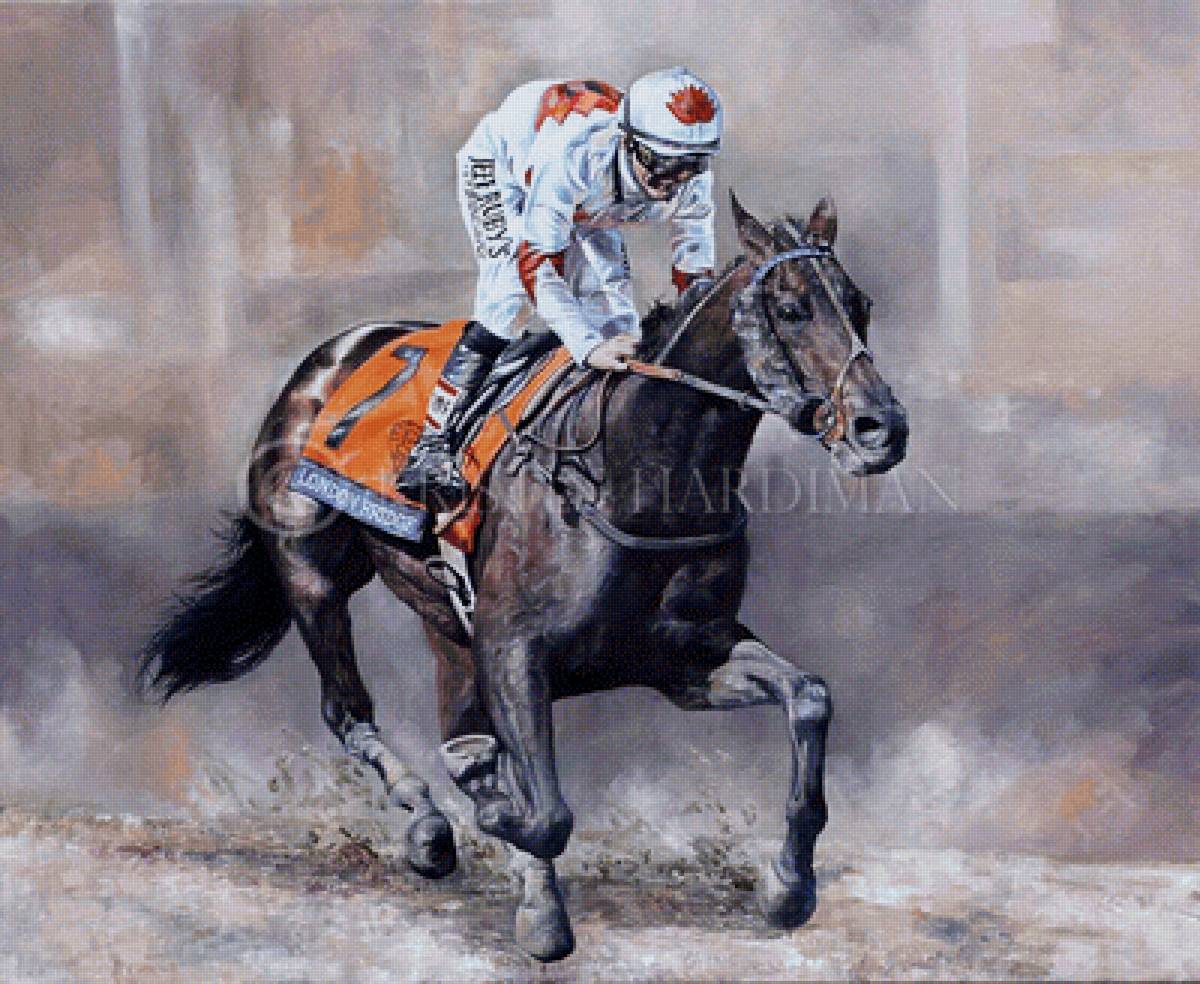 художник Kristin Hardiman - конный спорт, животные, лошадь, скачки, художник - предпросмотр