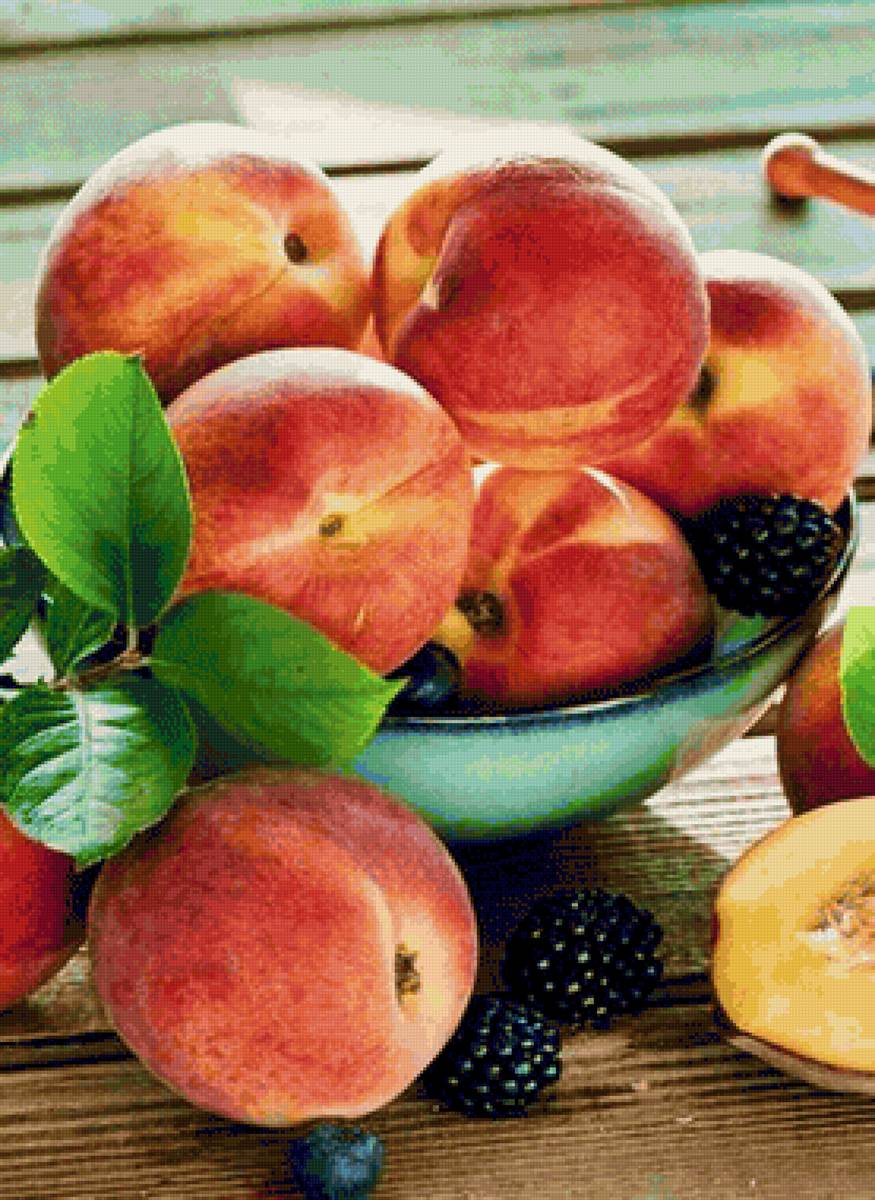 Pêssegos. - frutas. - предпросмотр