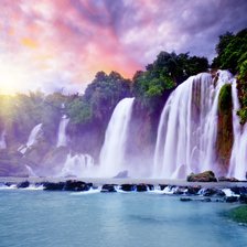 Схема вышивки «водопад»